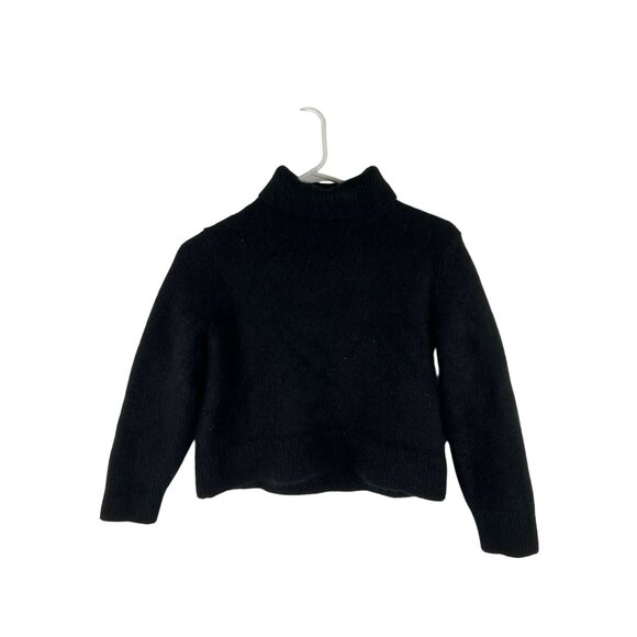 Wilfred Aritzia Kids Small 100% Cashmere Sweater Turtleneck Black Long Sleeve - Picture 2 of 10